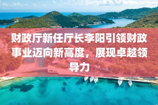 財(cái)政廳新任廳長李陽引領(lǐng)財(cái)政事業(yè)邁向新高度，展現(xiàn)卓越領(lǐng)導(dǎo)力