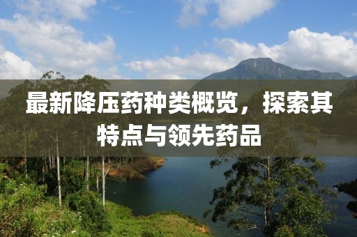 最新降壓藥種類概覽，探索其特點與領先藥品