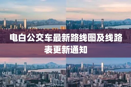 電白公交車最新路線圖及線路表更新通知