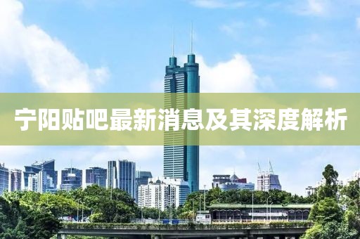 寧陽(yáng)貼吧最新消息及其深度解析