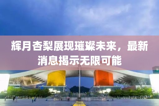 輝月杏梨展現(xiàn)璀璨未來，最新消息揭示無限可能