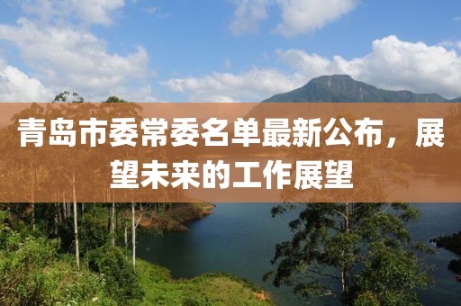 青島市委常委名單最新公布，展望未來的工作展望