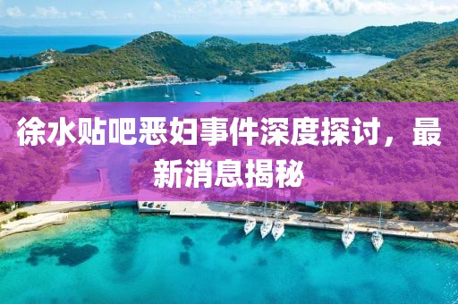 徐水貼吧惡婦事件深度探討，最新消息揭秘