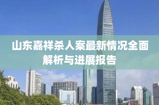 山東嘉祥殺人案最新情況全面解析與進(jìn)展報(bào)告