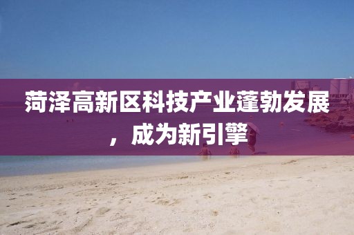 菏澤高新區(qū)科技產業(yè)蓬勃發(fā)展，成為新引擎