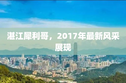 湛江犀利哥，2017年最新風(fēng)采展現(xiàn)