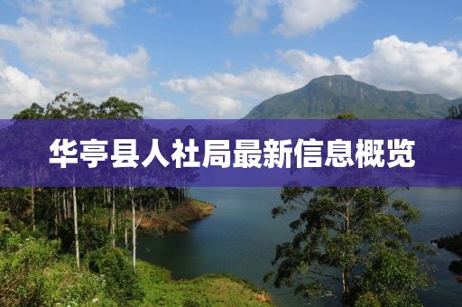 華亭縣人社局最新信息概覽
