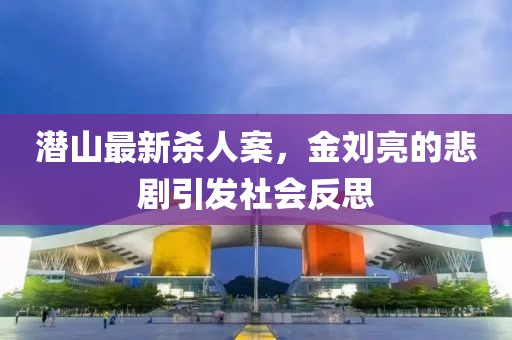 潛山最新殺人案，金劉亮的悲劇引發(fā)社會(huì)反思