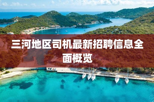 三河地區(qū)司機最新招聘信息全面概覽