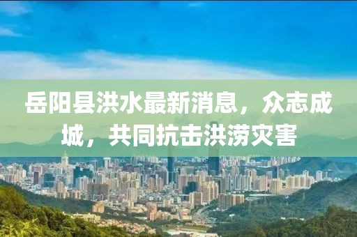 岳陽(yáng)縣洪水最新消息，眾志成城，共同抗擊洪澇災(zāi)害