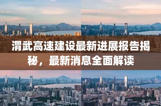 渭武高速建設最新進展報告揭秘，最新消息全面解讀