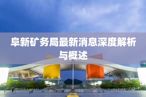 阜新礦務(wù)局最新消息深度解析與概述