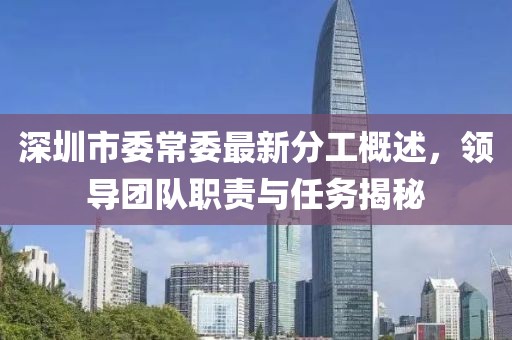 深圳市委常委最新分工概述，領(lǐng)導(dǎo)團隊職責(zé)與任務(wù)揭秘