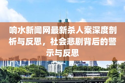 響水新聞網(wǎng)最新殺人案深度剖析與反思，社會悲劇背后的警示與反思
