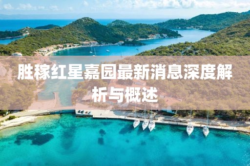 勝稼紅星嘉園最新消息深度解析與概述