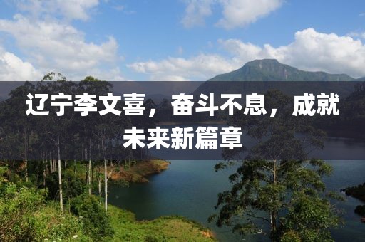 遼寧李文喜，奮斗不息，成就未來新篇章