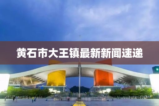 黃石市大王鎮(zhèn)最新新聞速遞