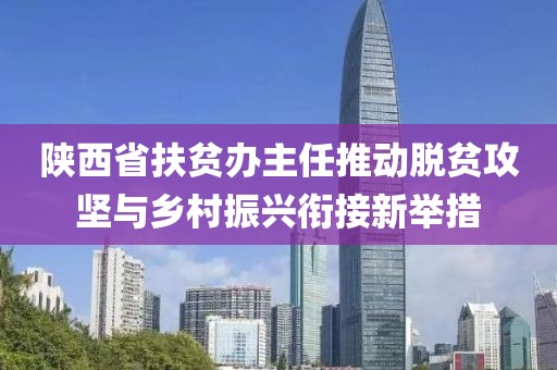 陜西省扶貧辦主任推動脫貧攻堅與鄉(xiāng)村振興銜接新舉措