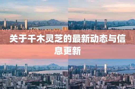 關(guān)于千木靈芝的最新動(dòng)態(tài)與信息更新