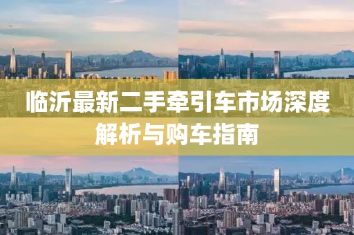 臨沂最新二手牽引車市場深度解析與購車指南