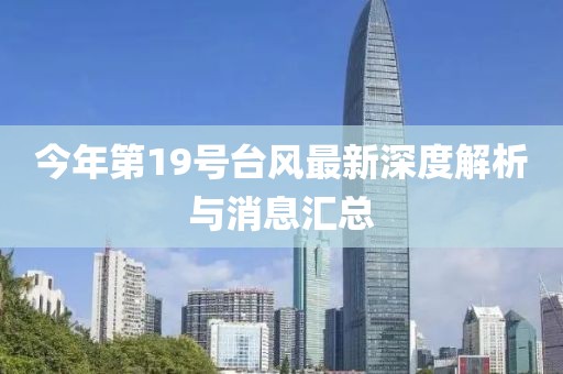 今年第19號(hào)臺(tái)風(fēng)最新深度解析與消息匯總