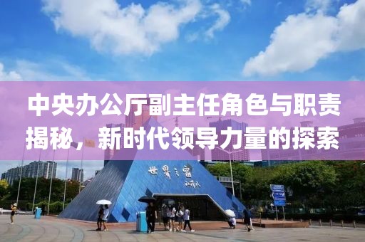 中央辦公廳副主任角色與職責(zé)揭秘，新時代領(lǐng)導(dǎo)力量的探索