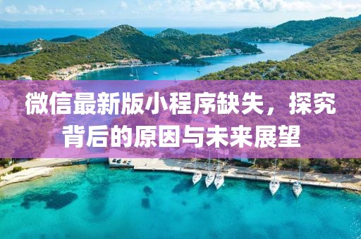 微信最新版小程序缺失，探究背后的原因與未來展望