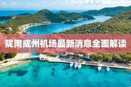 隴南成州機(jī)場最新消息全面解讀