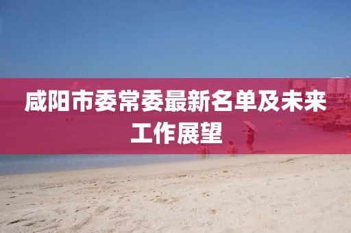 咸陽市委常委最新名單及未來工作展望