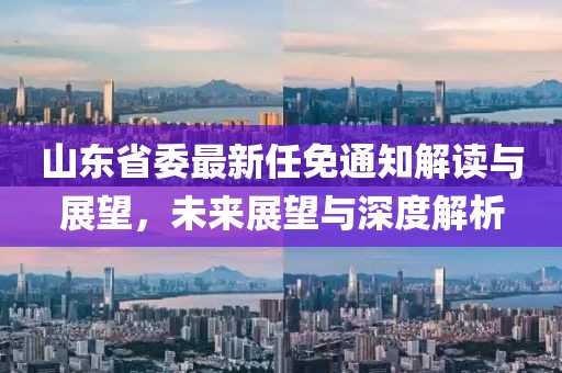 山東省委最新任免通知解讀與展望，未來展望與深度解析