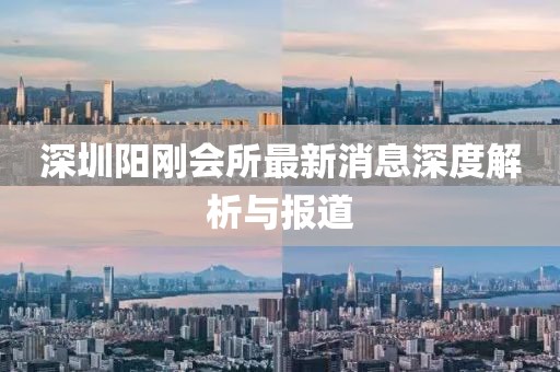 深圳陽剛會所最新消息深度解析與報道