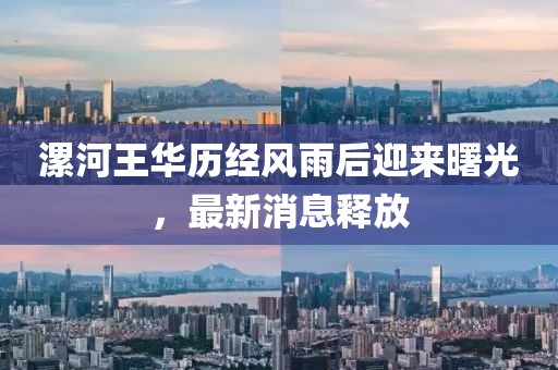 漯河王華歷經風雨后迎來曙光，最新消息釋放