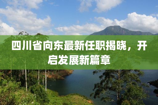 四川省向東最新任職揭曉，開啟發(fā)展新篇章