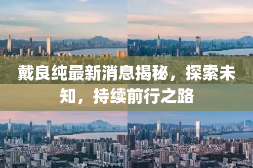 戴良純最新消息揭秘，探索未知，持續(xù)前行之路