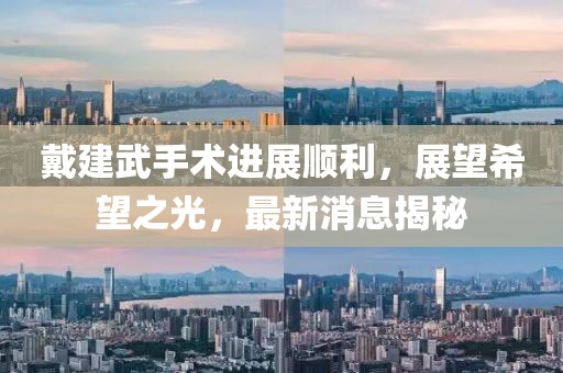 戴建武手術(shù)進展順利，展望希望之光，最新消息揭秘