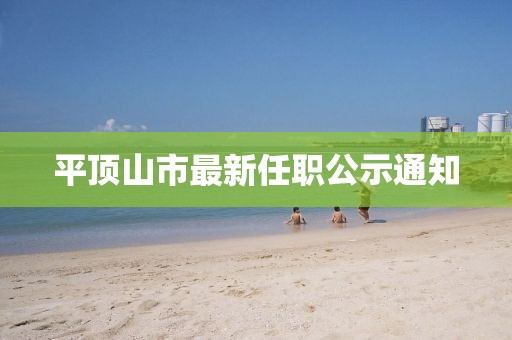 平頂山市最新任職公示通知