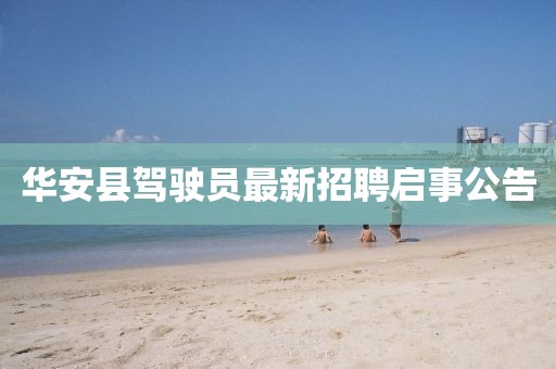 華安縣駕駛員最新招聘啟事公告