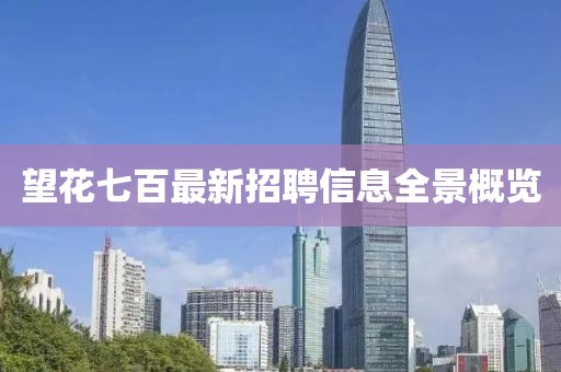 望花七百最新招聘信息全景概覽