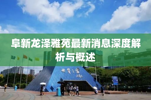 阜新龍澤雅苑最新消息深度解析與概述