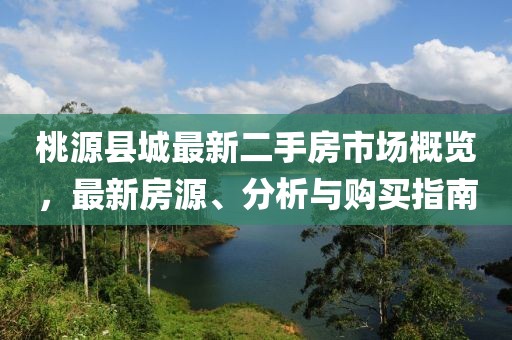 桃源縣城最新二手房市場概覽，最新房源、分析與購買指南