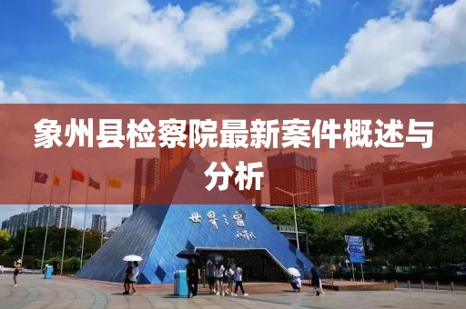 象州縣檢察院最新案件概述與分析