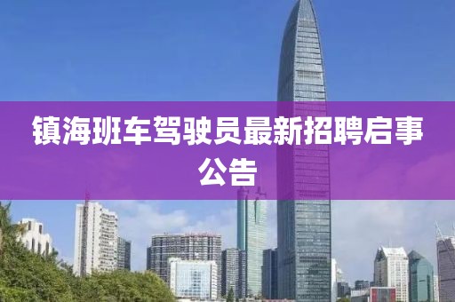 鎮(zhèn)海班車駕駛員最新招聘啟事公告