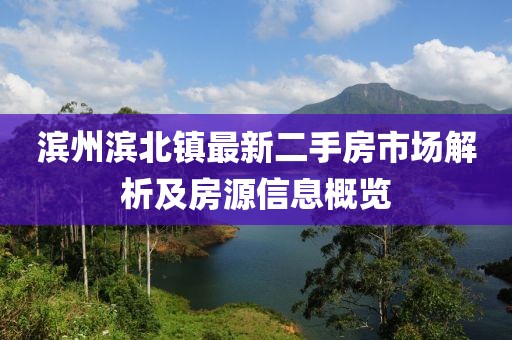 濱州濱北鎮(zhèn)最新二手房市場解析及房源信息概覽