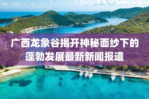 廣西龍象谷揭開神秘面紗下的蓬勃發(fā)展最新新聞報(bào)道