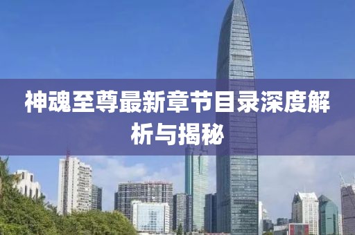神魂至尊最新章節(jié)目錄深度解析與揭秘