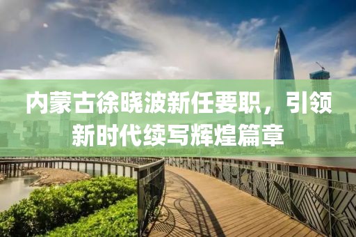 內(nèi)蒙古徐曉波新任要職，引領(lǐng)新時代續(xù)寫輝煌篇章