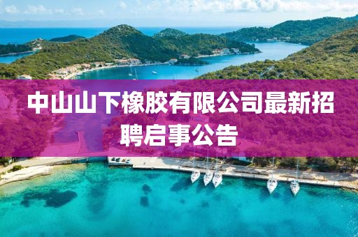 中山山下橡膠有限公司最新招聘啟事公告