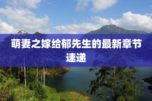 萌妻之嫁給郁先生的最新章節(jié)速遞