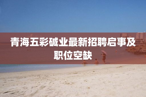 青海五彩堿業(yè)最新招聘啟事及職位空缺