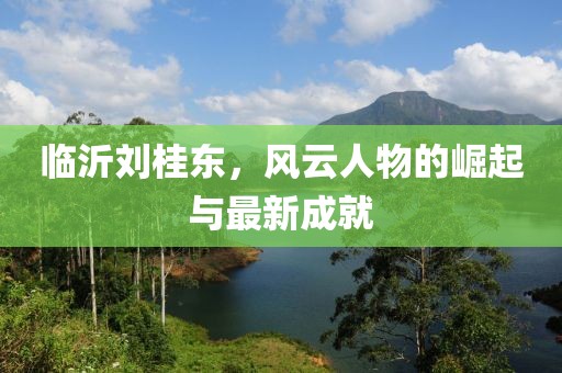臨沂劉桂東，風(fēng)云人物的崛起與最新成就